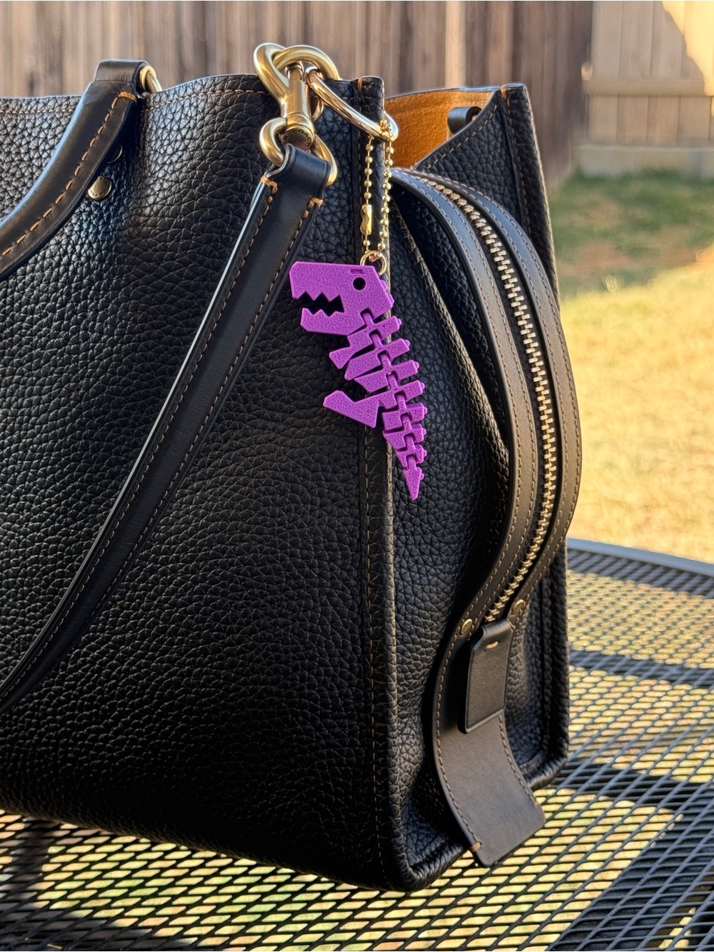 Flexy Sexy Rexy Dinosaur T-Rex Keychain Ball Chain Bag Charm